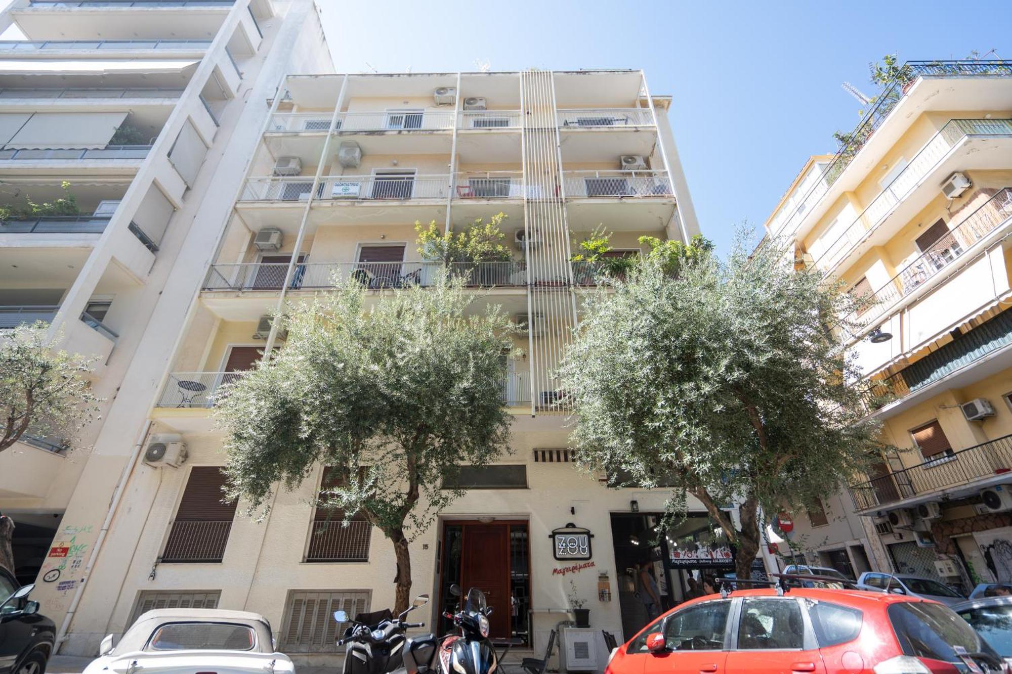 Sophisticated Modern Apt In Athens Center Exteriör bild